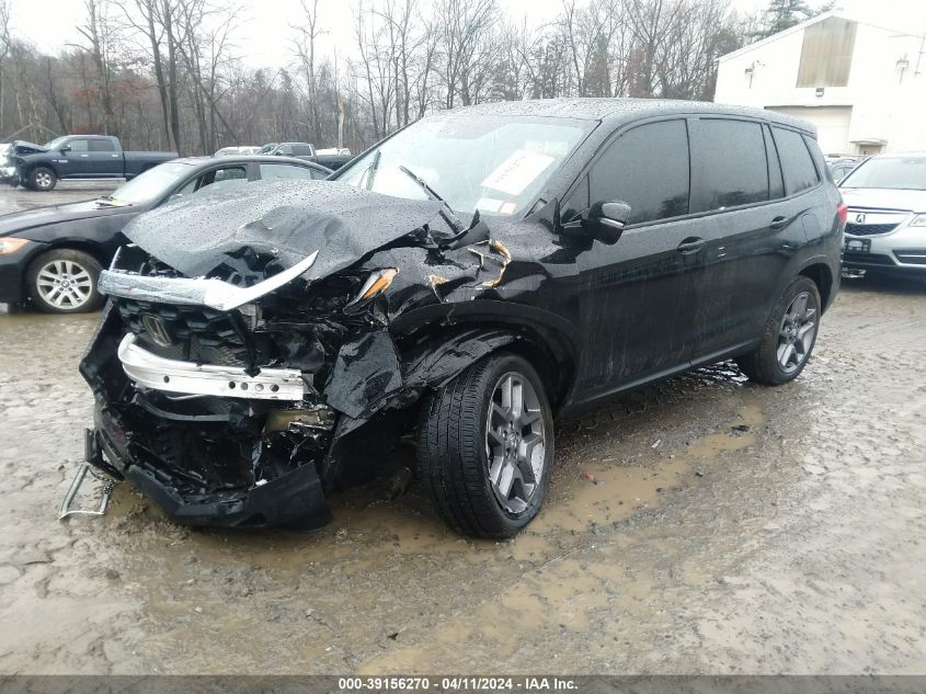 2023 Honda Passport Awd Ex-L VIN: 5FNYF8H51PB039076 Lot: 39156270