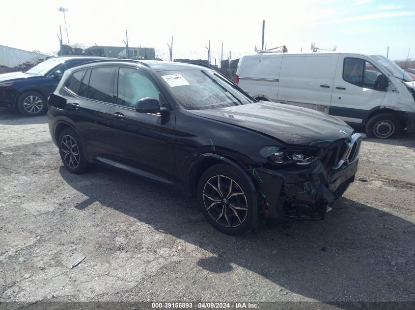 2022 BMW X3 XDRIVE30I - 5UX53DP06N9J20106