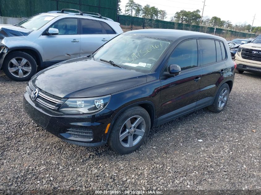 2013 Volkswagen Tiguan S VIN: WVGAV7AX5DW537391 Lot: 39156961