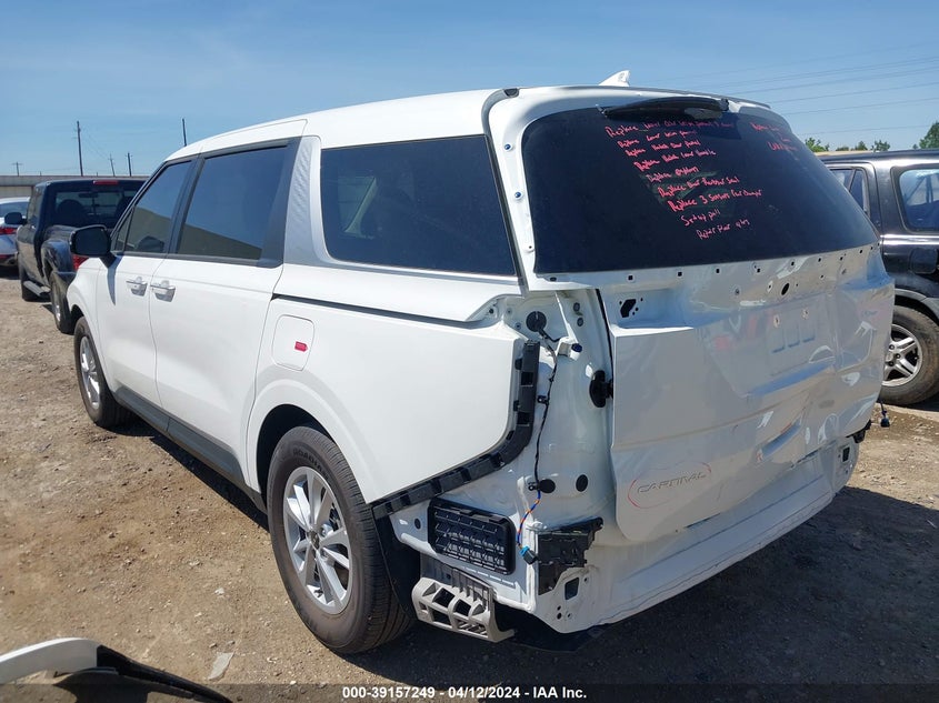 2024 Kia Carnival Mpv Lx Seat Package VIN: KNDNB4H35R6361093 Lot: 39157249