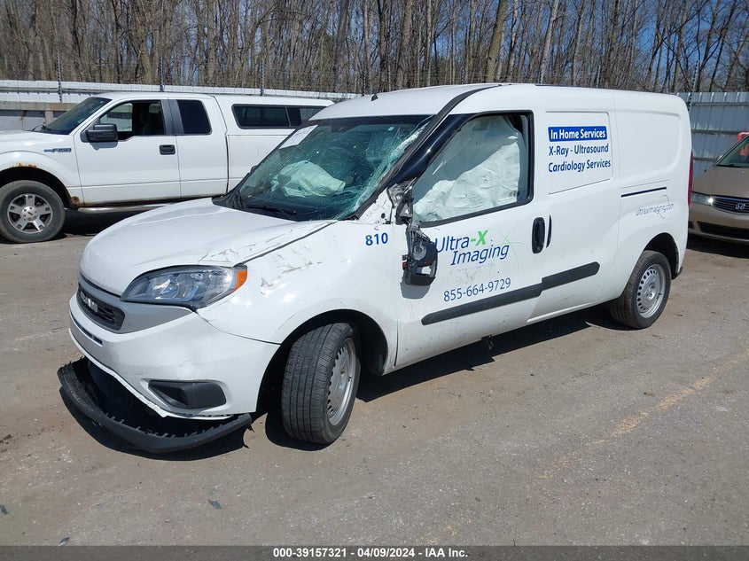 2022 Ram Promaster City Cargo Van VIN: ZFBHRFAB9N6X83810 Lot: 39157321