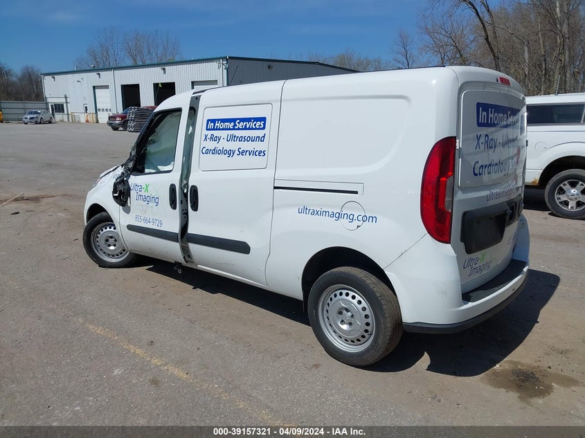 2022 Ram Promaster City Cargo Van VIN: ZFBHRFAB9N6X83810 Lot: 39157321