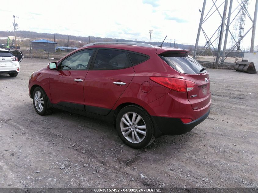 2013 Hyundai Tucson Limited VIN: KM8JU3AC0DU764363 Lot: 39157492