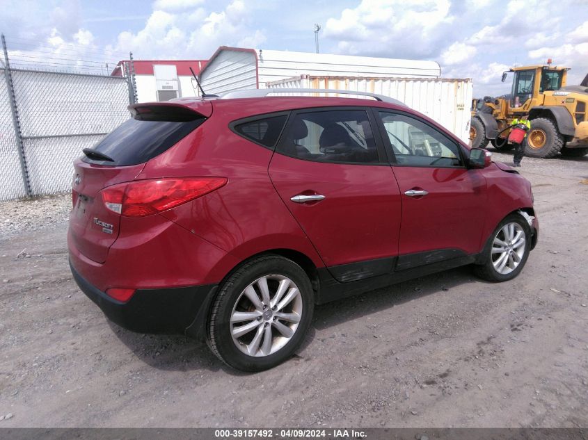 2013 Hyundai Tucson Limited VIN: KM8JU3AC0DU764363 Lot: 39157492