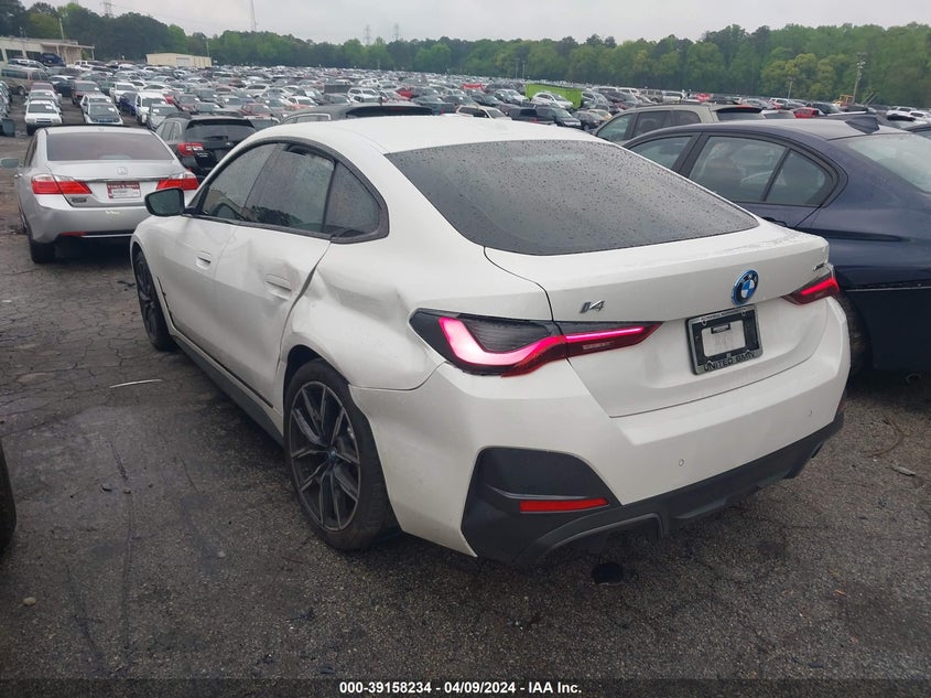 2023 BMW I4 Edrive40 VIN: WBY73AW07PFP87439 Lot: 39158234