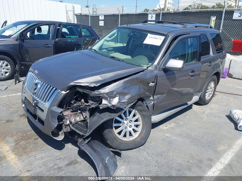 2009 Mercury Mariner Premier V6 VIN: 4M2CU97G89KJ02201 Lot: 39158673