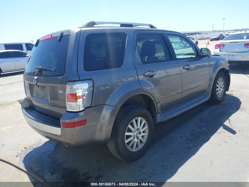 2009 Mercury Mariner Premier V6 VIN: 4M2CU97G89KJ02201 Lot: 39158673