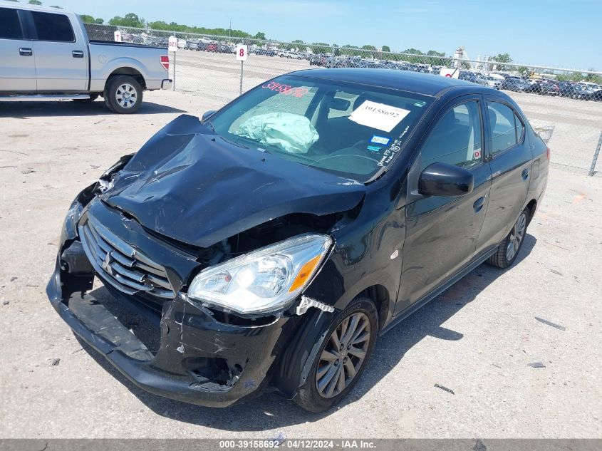 2019 Mitsubishi Mirage G4 Es VIN: ML32F3FJ7KHF03348 Lot: 39158692