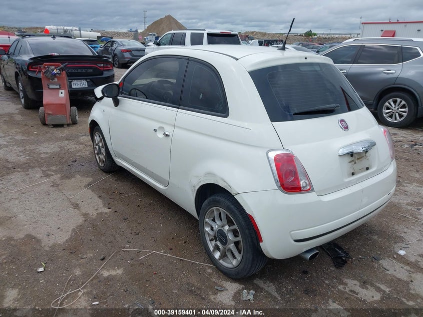 2015 Fiat 500 Pop VIN: 3C3CFFARXFT555730 Lot: 39159401