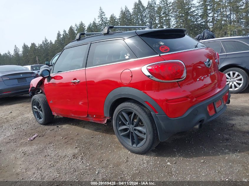 2014 Mini Paceman Cooper S VIN: WMWSS7C58EWN72163 Lot: 39159428