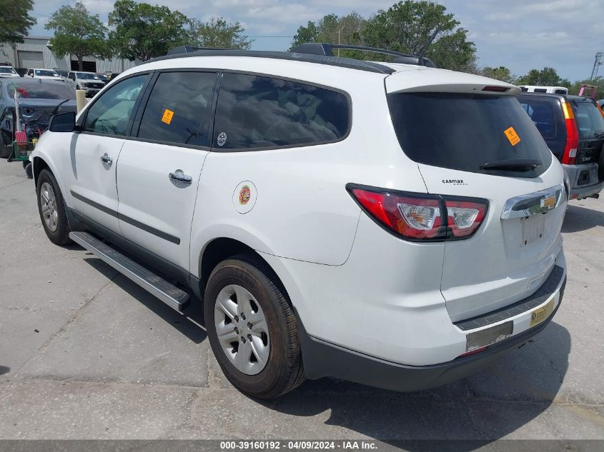 2016 Chevrolet Traverse Ls VIN: 1GNKRFED3GJ306845 Lot: 39160192