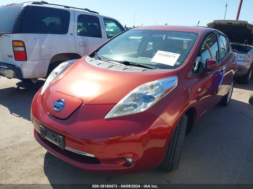 2011 Nissan Leaf Sl VIN: JN1AZ0P4BT000848 Lot: 39160473