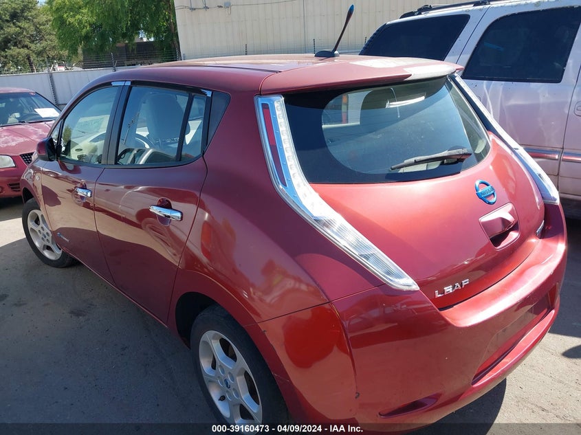 2011 Nissan Leaf Sl VIN: JN1AZ0P4BT000848 Lot: 39160473