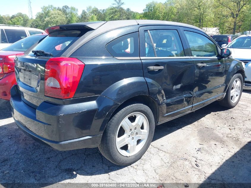 2008 Dodge Caliber Se VIN: 1B3HB28B78D777814 Lot: 39160480