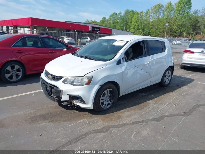 2017 Chevrolet Sonic Lt Auto VIN: 1G1JG6SH1H4166305 Lot: 39160483