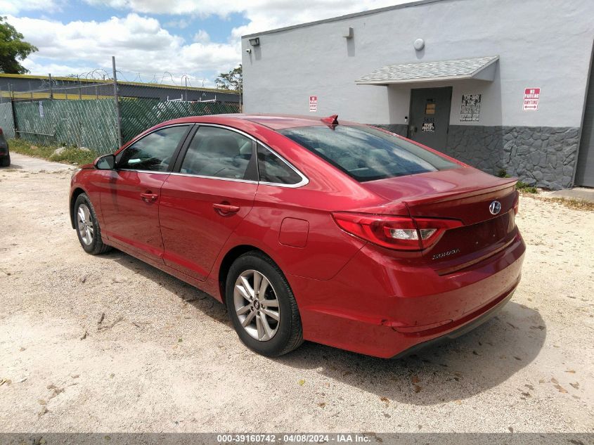 2017 Hyundai Sonata VIN: 5NPE24AF0HH540294 Lot: 39160742