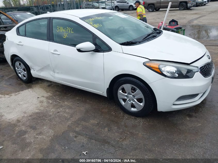 2016 Kia Forte Lx VIN: KNAFK4A66G5476861 Lot: 39160786