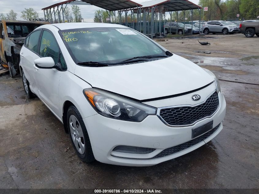 2016 Kia Forte Lx VIN: KNAFK4A66G5476861 Lot: 39160786