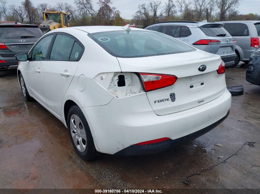 2016 Kia Forte Lx VIN: KNAFK4A66G5476861 Lot: 39160786