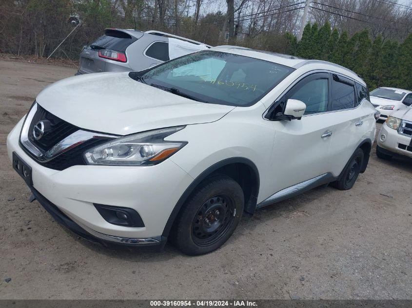 2015 Nissan Murano Platinum VIN: 5N1AZ2MH0FN222423 Lot: 39160954