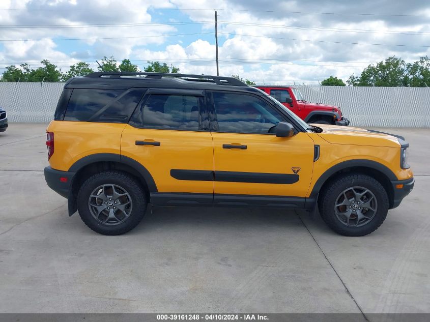 2021 Ford Bronco Sport Badlands VIN: 3FMCR9D91MRA28777 Lot: 39161248