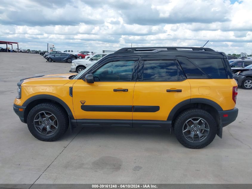 2021 Ford Bronco Sport Badlands VIN: 3FMCR9D91MRA28777 Lot: 39161248