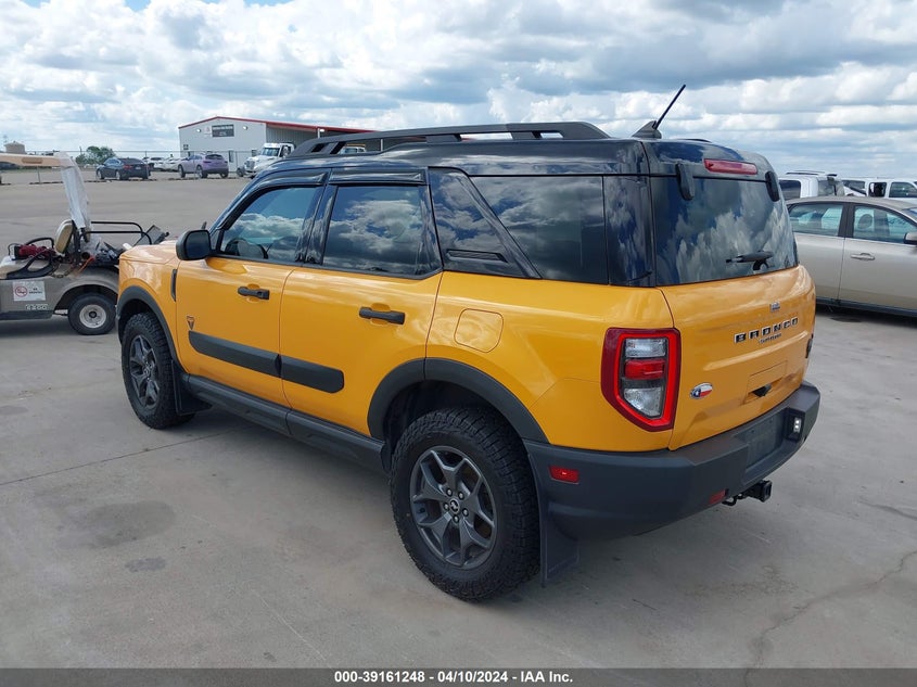 2021 Ford Bronco Sport Badlands VIN: 3FMCR9D91MRA28777 Lot: 39161248