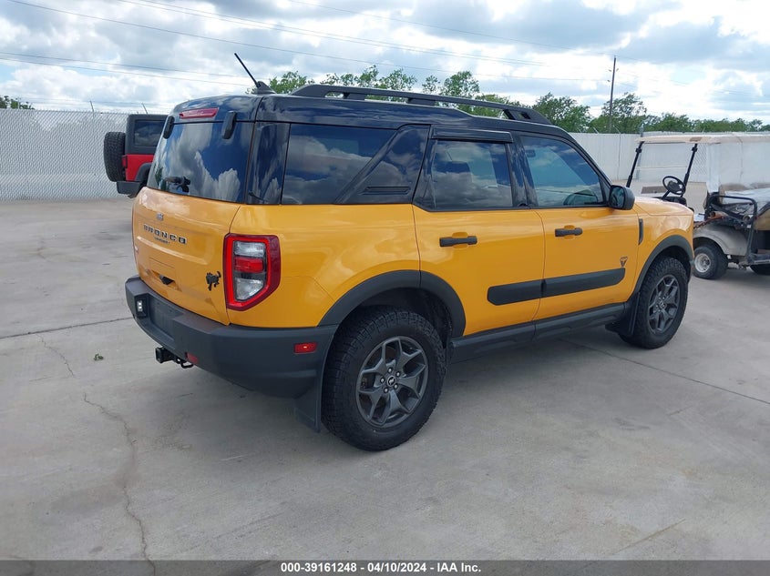 2021 Ford Bronco Sport Badlands VIN: 3FMCR9D91MRA28777 Lot: 39161248