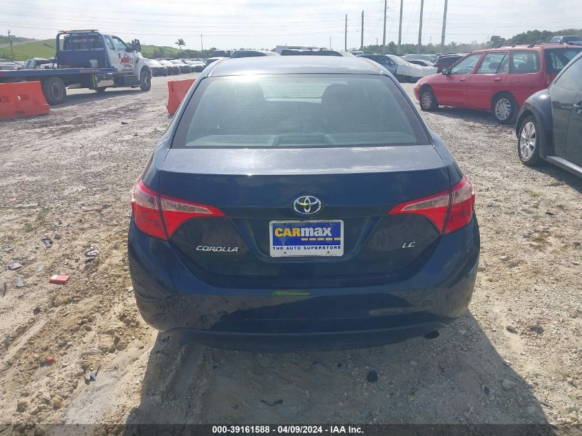 2019 Toyota Corolla Le VIN: 5YFBURHE6KP947344 Lot: 39161588