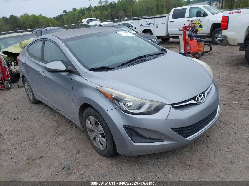 2016 HYUNDAI ELANTRA SE - 5NPDH4AE1GH752153