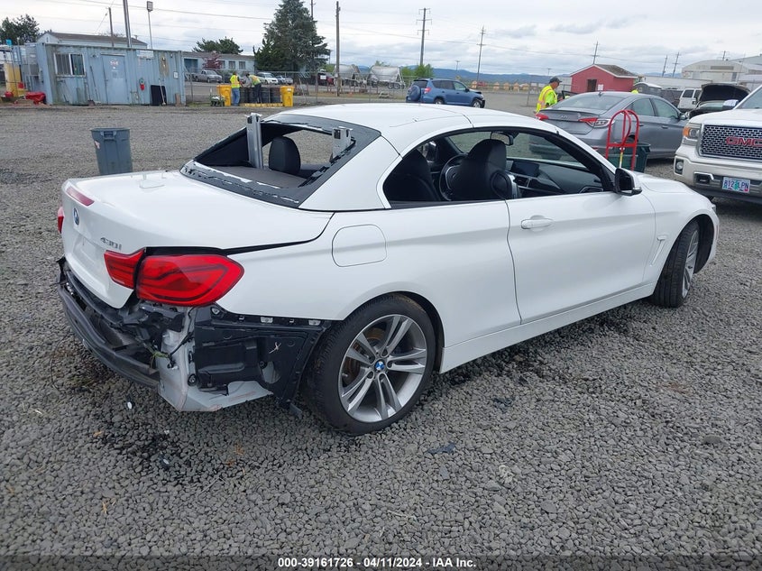 2018 BMW 430I VIN: WBA4Z1C56JEC58807