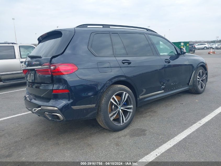 2022 BMW X7 M50I VIN: 5UXCX6C05N9J88524 Lot: 39161755