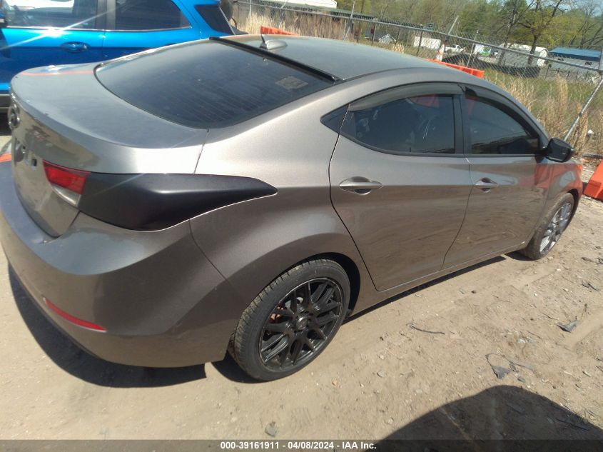 5NPDH4AEXGH690204 | 2016 HYUNDAI ELANTRA