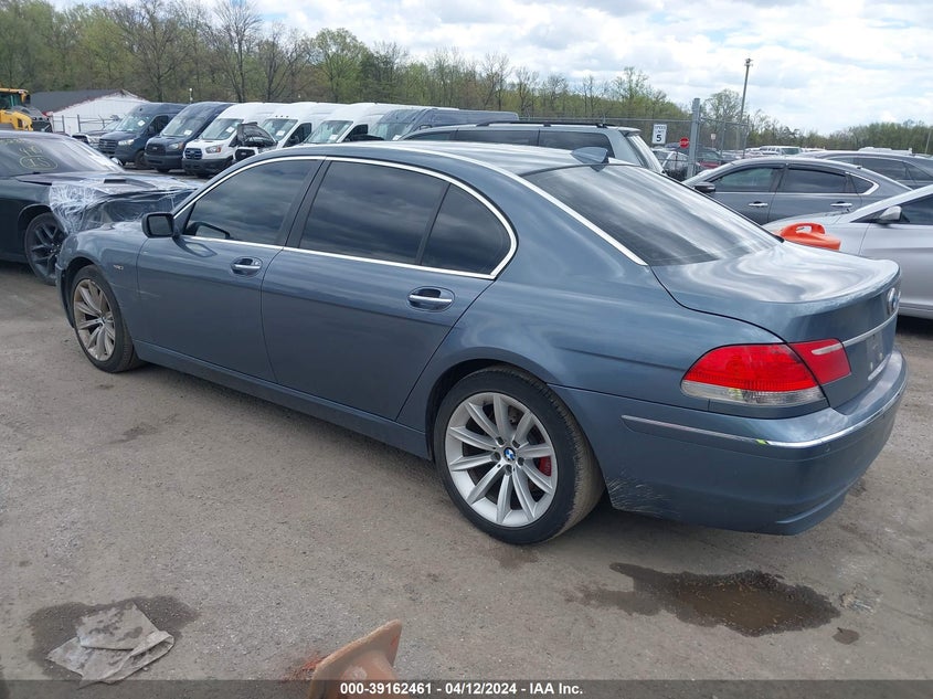 2007 BMW 750Li VIN: WBAHN83577DT68766 Lot: 39162461