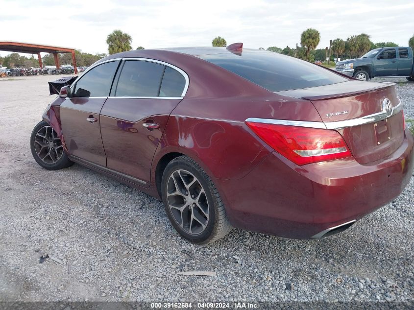 2016 Buick Lacrosse Sport Touring VIN: 1G4G45G39GF237363 Lot: 39162684