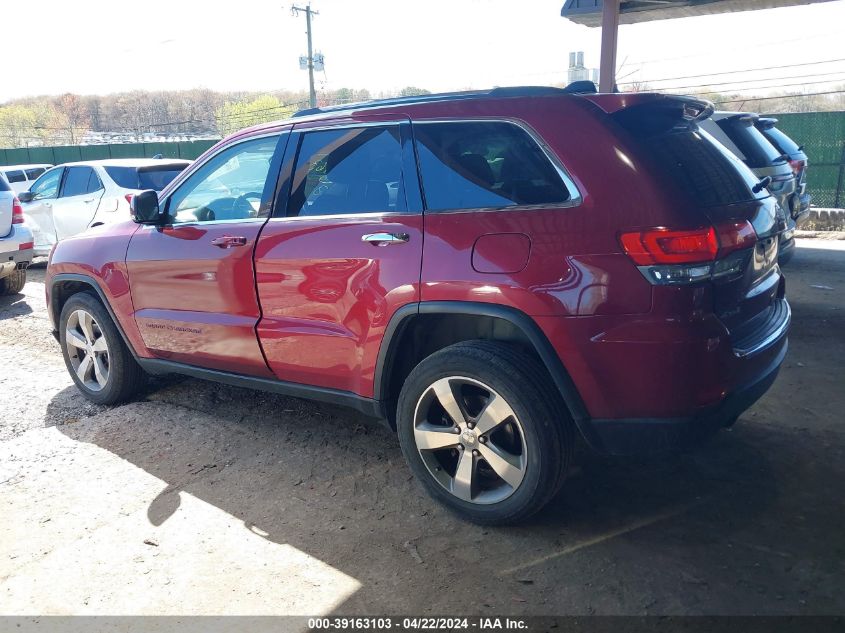 2014 Jeep Grand Cherokee Limited VIN: 1C4RJFBG7EC416327 Lot: 39163103