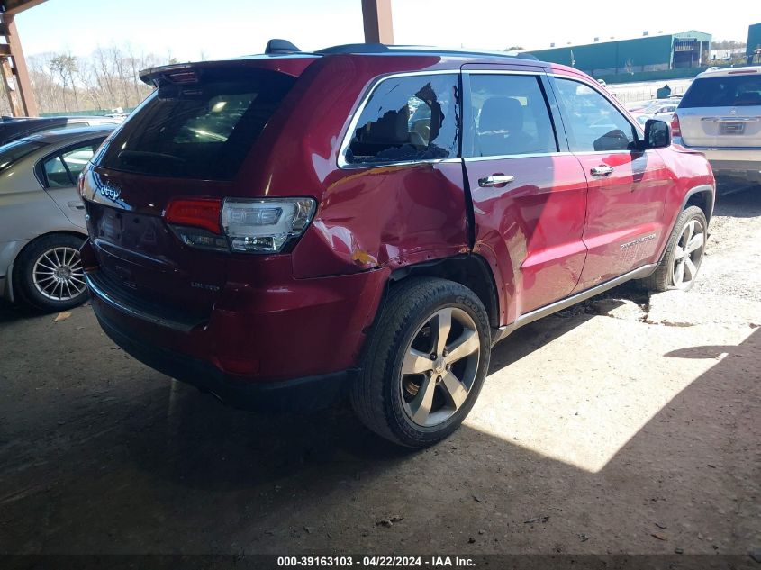 2014 Jeep Grand Cherokee Limited VIN: 1C4RJFBG7EC416327 Lot: 39163103