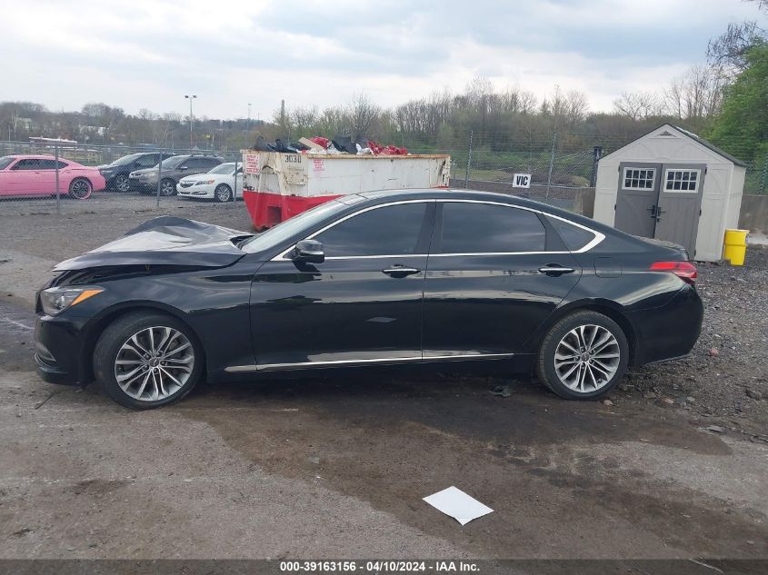 2017 Genesis G80 3.8 VIN: KMHGN4JE5HU174938 Lot: 39163156