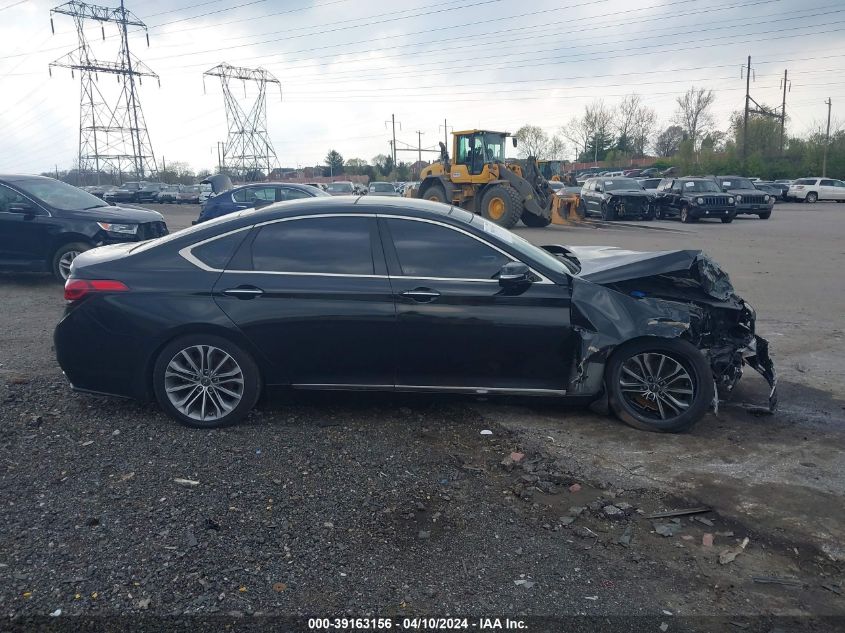 2017 Genesis G80 3.8 VIN: KMHGN4JE5HU174938 Lot: 39163156