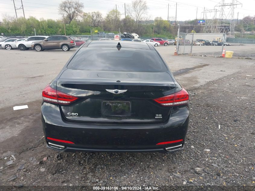 2017 Genesis G80 3.8 VIN: KMHGN4JE5HU174938 Lot: 39163156