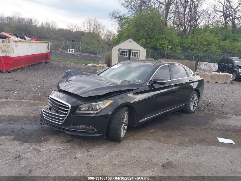 2017 Genesis G80 3.8 VIN: KMHGN4JE5HU174938 Lot: 39163156