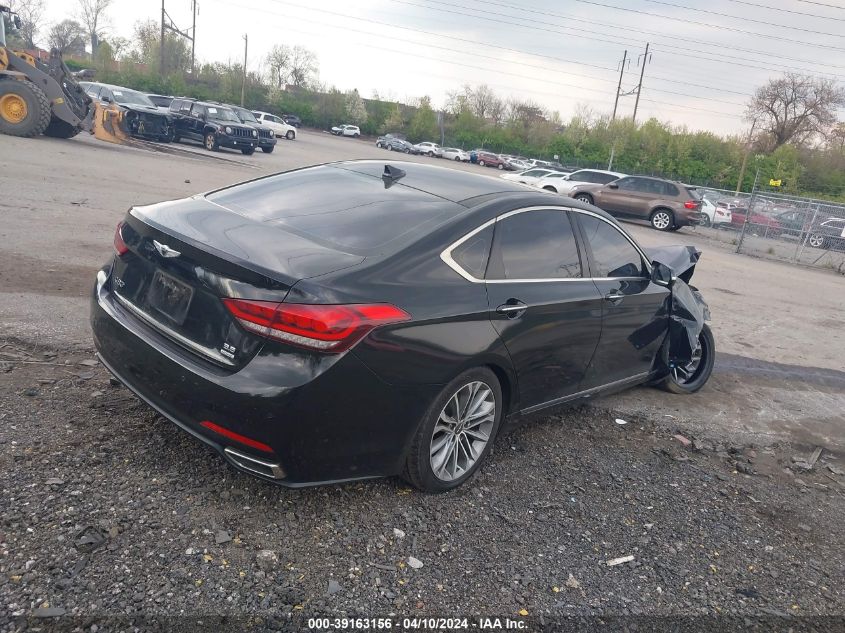 2017 Genesis G80 3.8 VIN: KMHGN4JE5HU174938 Lot: 39163156