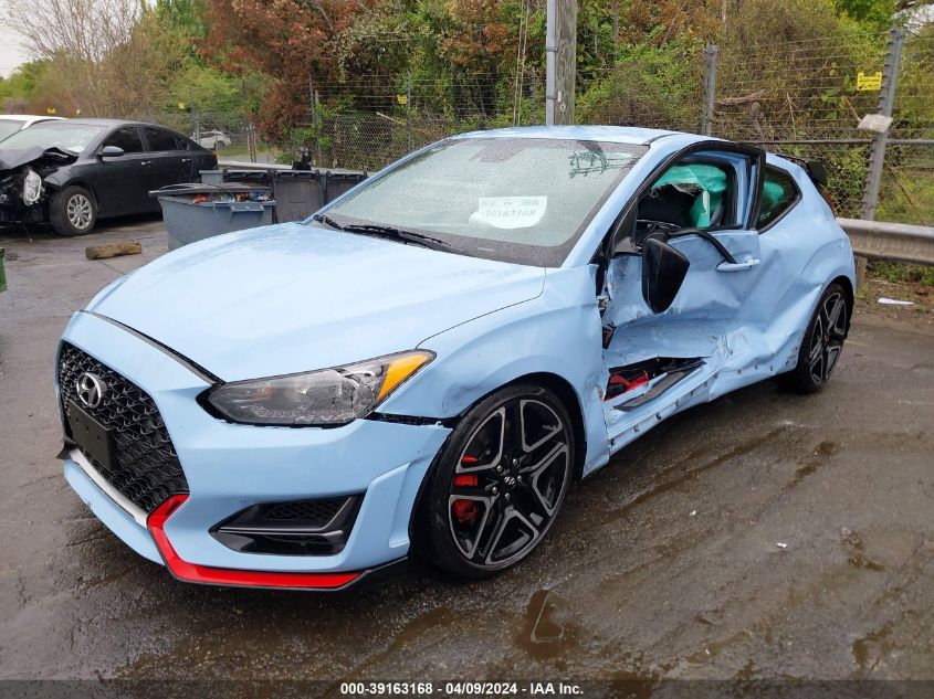 2022 Hyundai Veloster N VIN: KMHT36AH7NU015330 Lot: 39163168