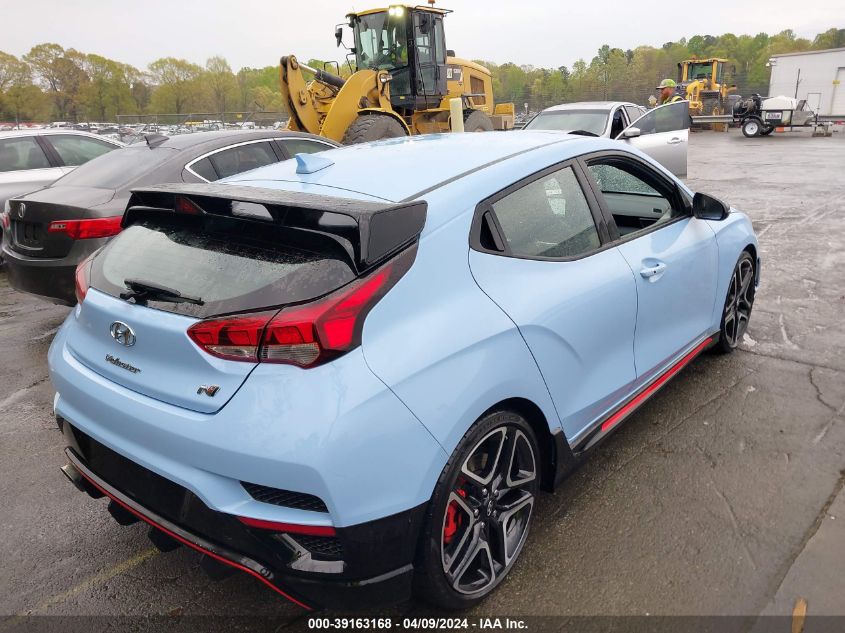 2022 Hyundai Veloster N VIN: KMHT36AH7NU015330 Lot: 39163168