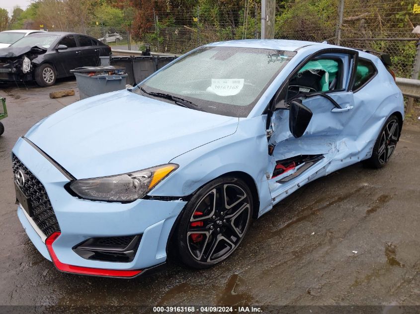 2022 Hyundai Veloster N VIN: KMHT36AH7NU015330 Lot: 39163168