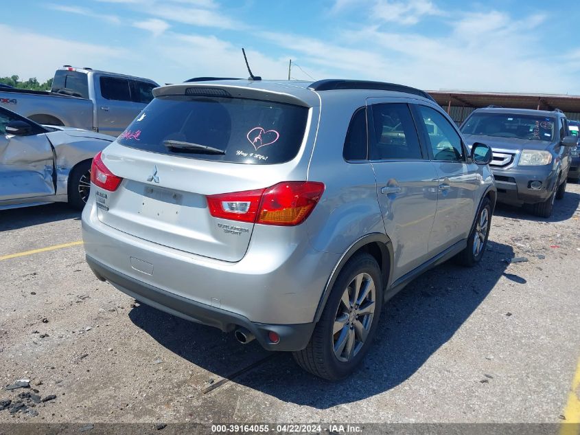 2013 Mitsubishi Outlander Sport Le VIN: 4A4AP5AU2DE017737 Lot: 39164055