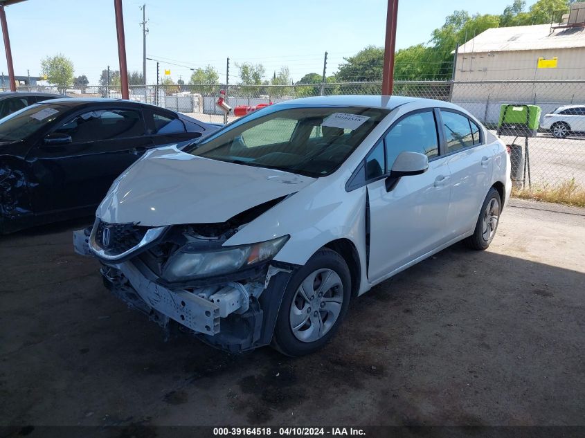 2013 Honda Civic Lx VIN: 19XFB2F56DE262489 Lot: 39164518