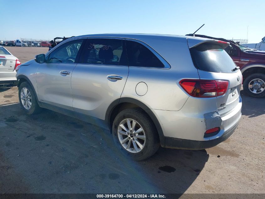 2019 Kia Sorento 3.3L Lx VIN: 5XYPGDA58KG446244 Lot: 39164700