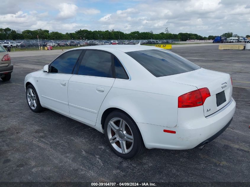 WAUAF78E37A028467 | 2007 AUDI A4