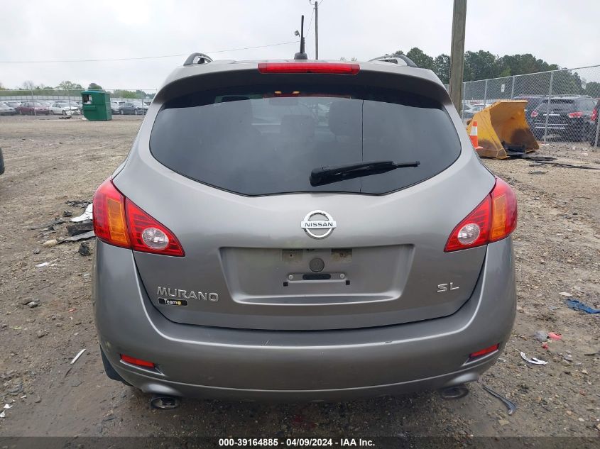 2010 Nissan Murano Sl VIN: JN8AZ1MU9AW018593 Lot: 39164885